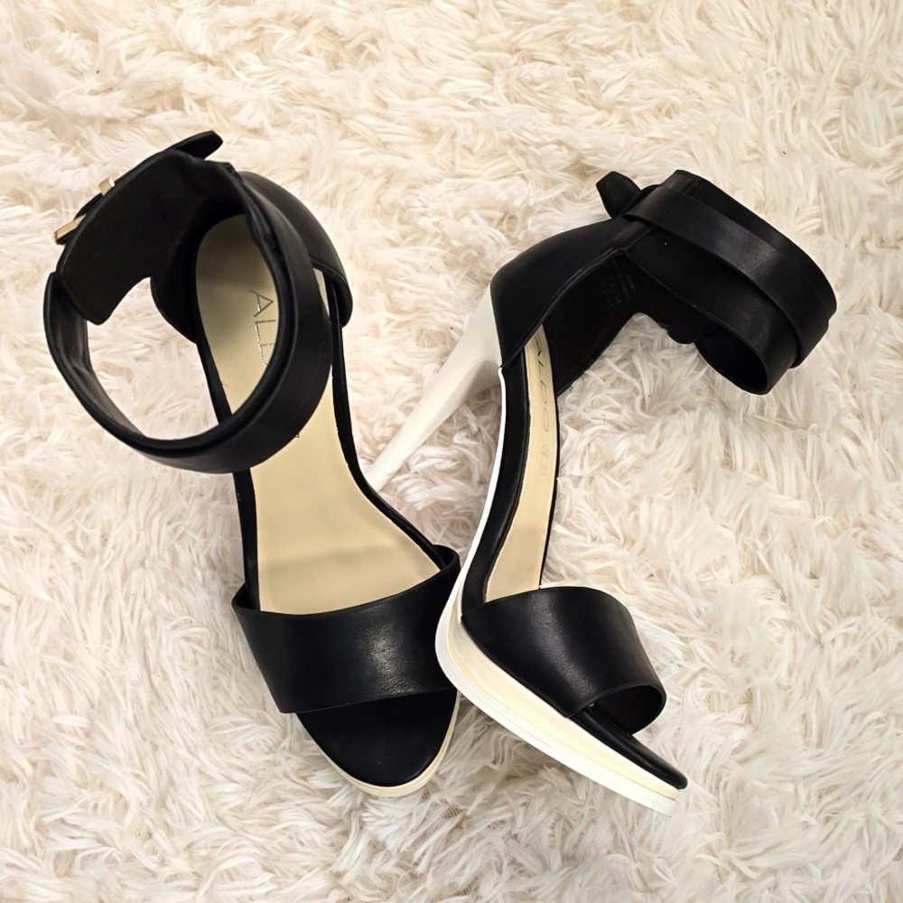 Aldo Black & White heels